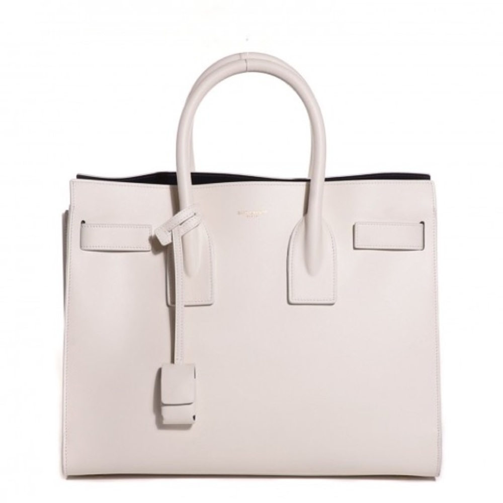 Saint Laurent YSL Sac De Jour Small White